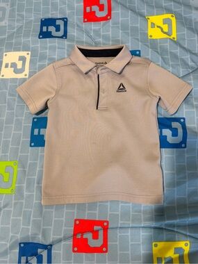 Reebok Boys' Grey Polo Shirt - Short Sleeve